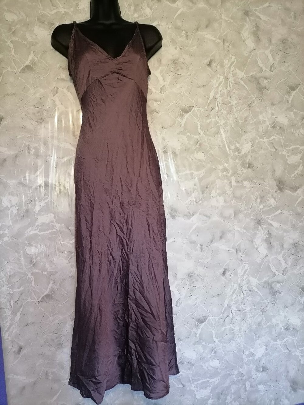 ASOS DESIGN purple Sleeveless V-Neck Maxi Dress US 8 Pullover Solid Long